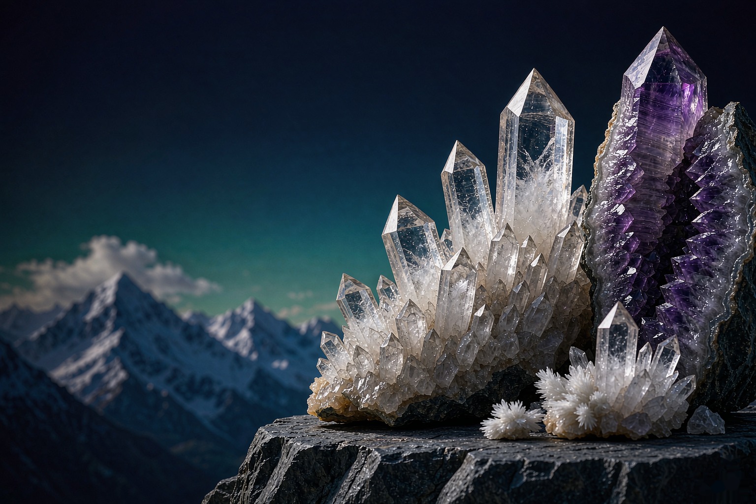 Natural crystal clusters and mineral specimens from VeriCrystal wholesale supply